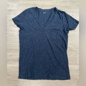 Madewell Women's Navy‎ Blue T-Shirt 100% Cotton cons